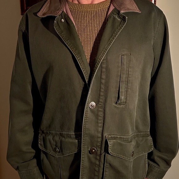 Timberland Ruggedwear Ranch Corduroy Jacket Medium Vintage Green EUC - Picture 3 of 16